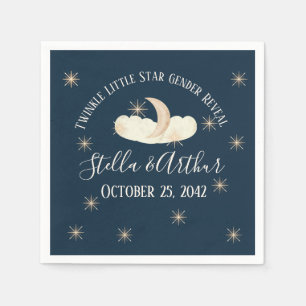 Twinkle Little Star Gender Reveal- Celestial Napkins