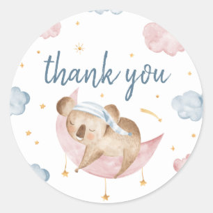 Twinkle Little Star Gender Reveal Favor Stickers
