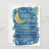 Twinkle Little Star gender reveal Invitation (Front)