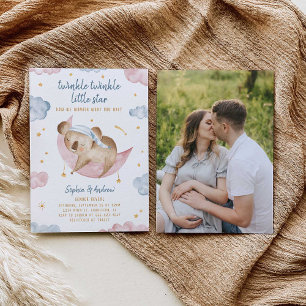 Twinkle Little Star Gender Reveal Invitation