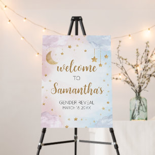Twinkle Little Star Gender Reveal Welcome Sign