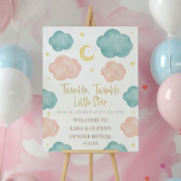 Twinkle Little Star Gender Reveal Welcome Sign