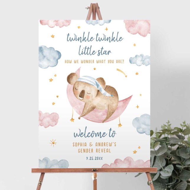 Twinkle Little Star Gender Reveal Welcome Sign (Creator Uploaded)