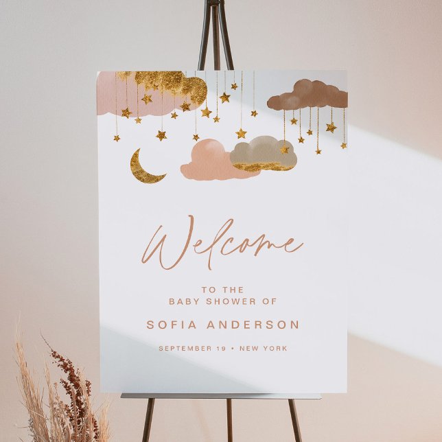 Twinkle Little Star Girl Baby Shower Welcome Sign  (Creator Uploaded)