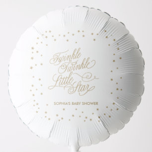 Twinkle Little Star Gold Baby Shower  Balloon