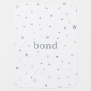 Twinkle Little Star Gray Baby Nursery Blanket