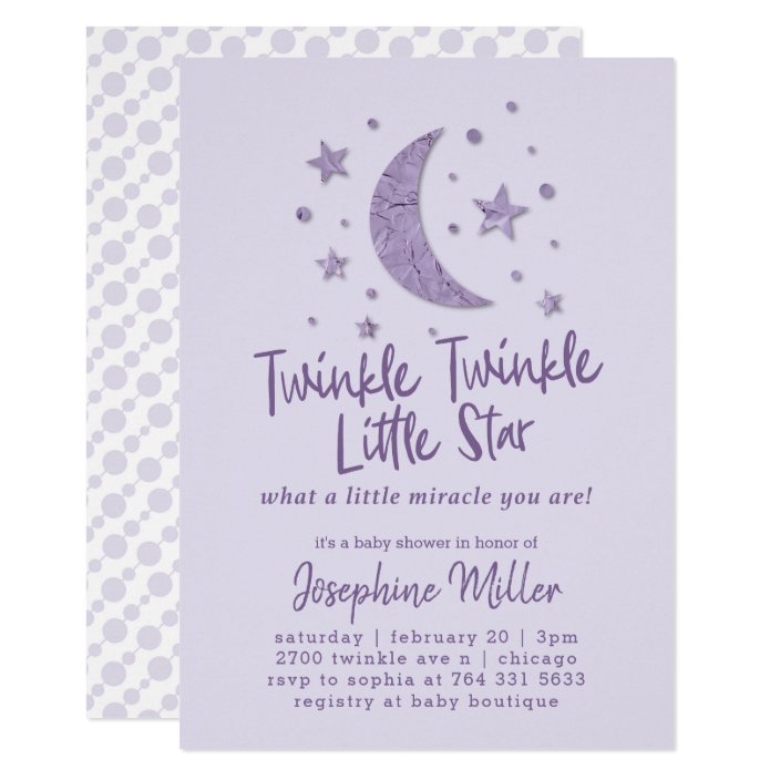 lavender baby shower invitations