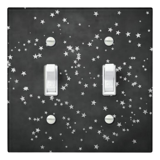 Twinkle Little Star | Minimalist Charcoal Silver Light Switch Cover ...