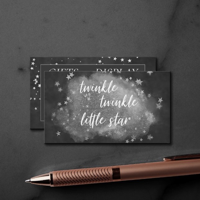 Twinkle Little Star | Monochrome Gray Gift Display Enclosure Card (Creator Uploaded)