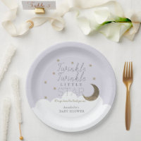 Twinkle Little Star Moon Lilac Baby Shower