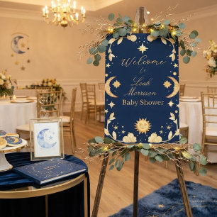 Twinkle Little Star Moon & Stars Baby Shower Foam Board