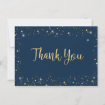 Twinkle Little Star Navy & Gold Baby Thank You