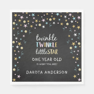 Twinkle Little Star One Year Old Is What You Are! Napkins