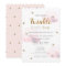 Twinkle Little Star Pink Baby Shower Invitation