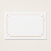 Twinkle Little Star Pink Gold Book Request Cards (Back)
