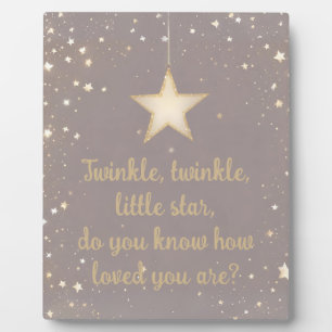 Twinkle Little Star Plaque