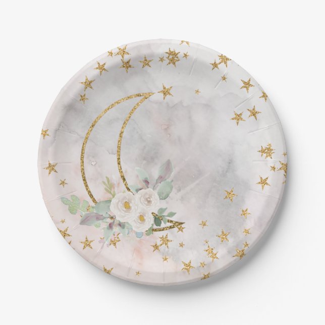 Twinkle Little Star Plates Over The Moon Plates (Front)