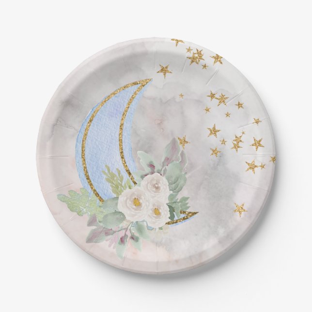 Twinkle Little Star Plates Over The Moon Plates (Front)