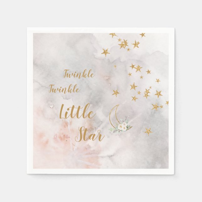 Twinkle Little Star Plates Over The Moon Plates Napkins (Front)