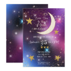 Twinkle Little Star Purple Gold Moon Baby Shower