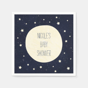 Twinkle Little Star Starry Sky Baby Shower Napkins