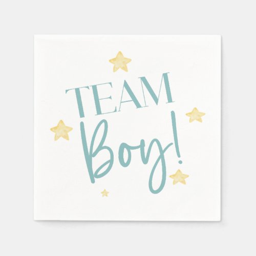 Twinkle Little Star Team Boy Blue Gender Reveal Napkins