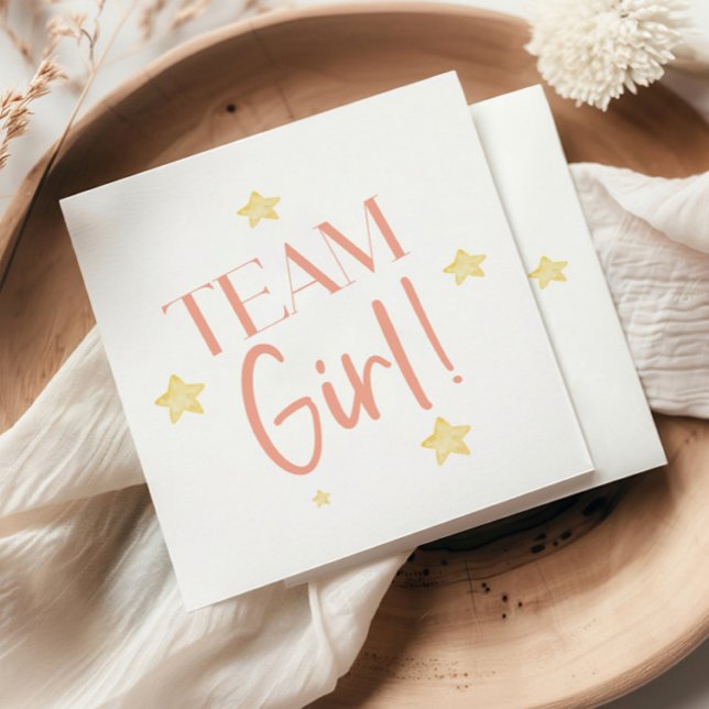 Twinkle Little Star Team Boy Blue Gender Reveal Napkins (Creator Uploaded)