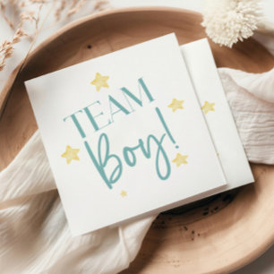Twinkle Little Star Team Boy Blue Gender Reveal Napkins