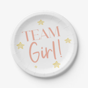 Twinkle Little Star Team Boy Blue Gender Reveal Paper Plates