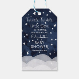 Twinkle Little Star Whimsical Baby Shower Gift Tags