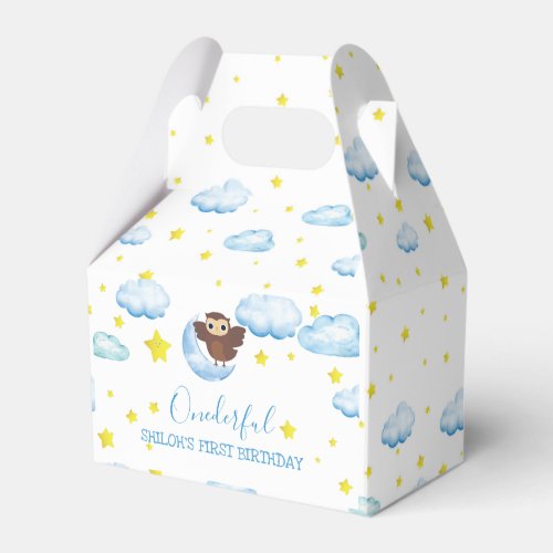 Twinkle Little Star with Friendly Brown Owl  Favor Boxes