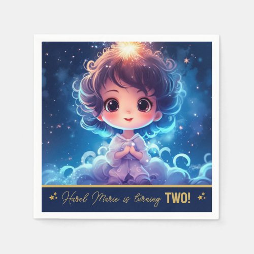 Twinkle Little Starry Princess Girl Birthday Napkins