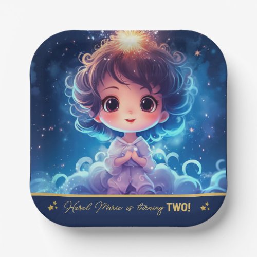 Twinkle Little Starry Princess Girl Birthday Paper Plates