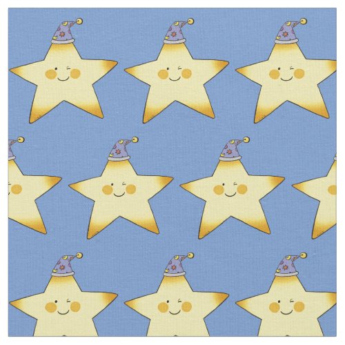 twinkle little yellow baby star nursery fabric