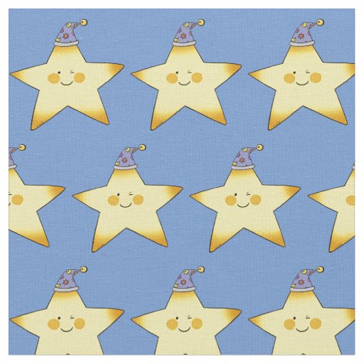 twinkle little yellow baby star nursery fabric
