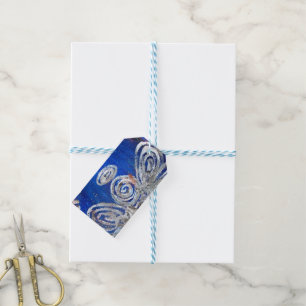 Twinkle Silver Angel Holiday Customized Gift Tags