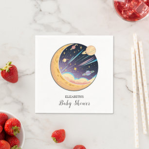 Twinkle Simple Stars Baby Shower Napkins