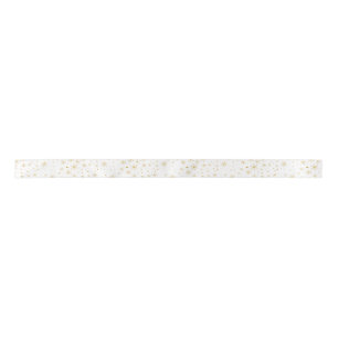 Twinkle Snowflake 3 -Gold & White- Satin Ribbon