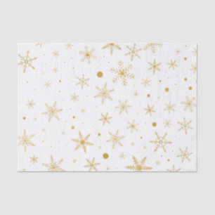 Twinkle Snowflake 3 -Gold & White- Tissue Paper