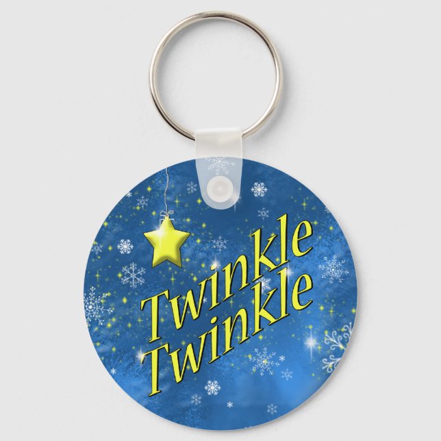 Twinkle Snowflake Keychain (Front)