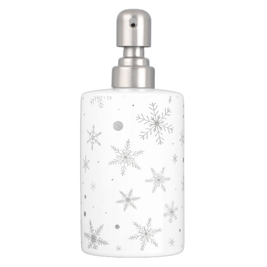 snowflake soap dispenser