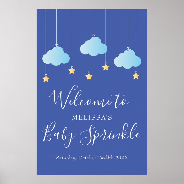 Twinkle Sprinkle Baby Sprinkle / Shower Welcome Poster (Front)