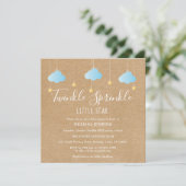 Twinkle Sprinkle Little Star Baby Sprinkle /Shower Invitation (Standing Front)