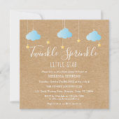 Twinkle Sprinkle Little Star Baby Sprinkle /Shower Invitation (Front)