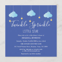 Twinkle Sprinkle Little Star Baby Sprinkle /Shower Invitation