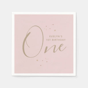 Twinkle Star 1st Birthday Napkins