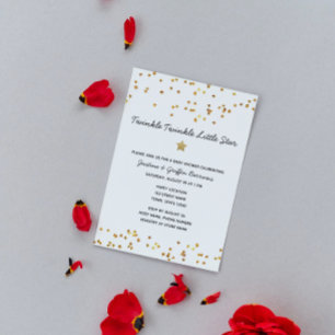 Twinkle Star Baby Shower Invitation