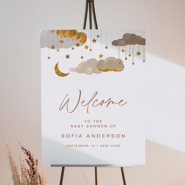 Twinkle Star Baby Shower Welcome Sign Foam Board (Creator Uploaded)