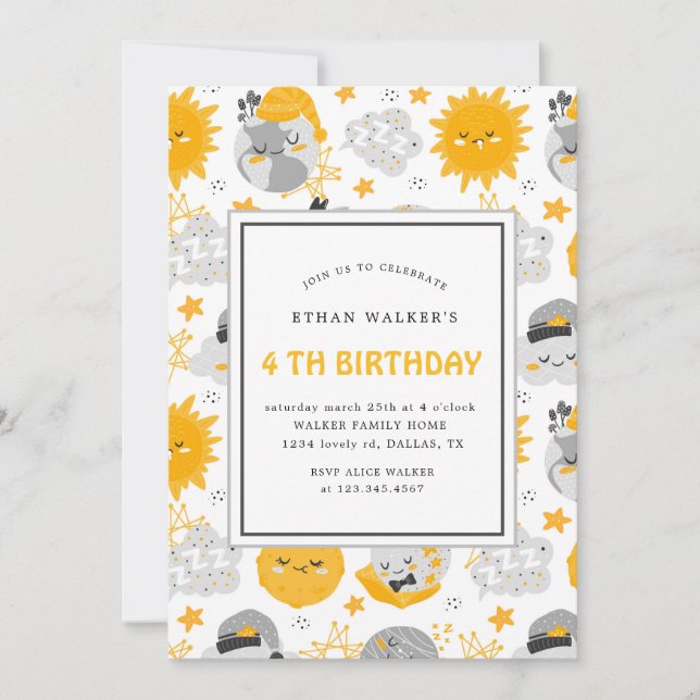 Twinkle Star | Birthday Invitation (Front)