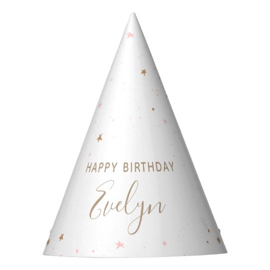 Twinkle Star Birthday Party Party Hat | Zazzle.com